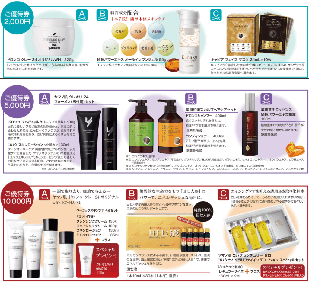 株主優待｜株式会社ヤマノホールディングス 